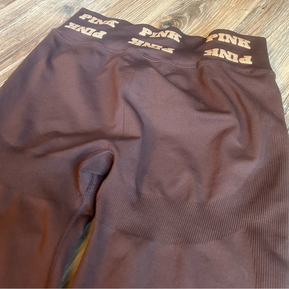 Victoria Secret PINK‐High Waist Full Length Brown Tight/Leggings Sz L - Picture 6 of 8